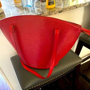 COPY - Louis Vuitton St. Jaques Red Epi Leather Bag.